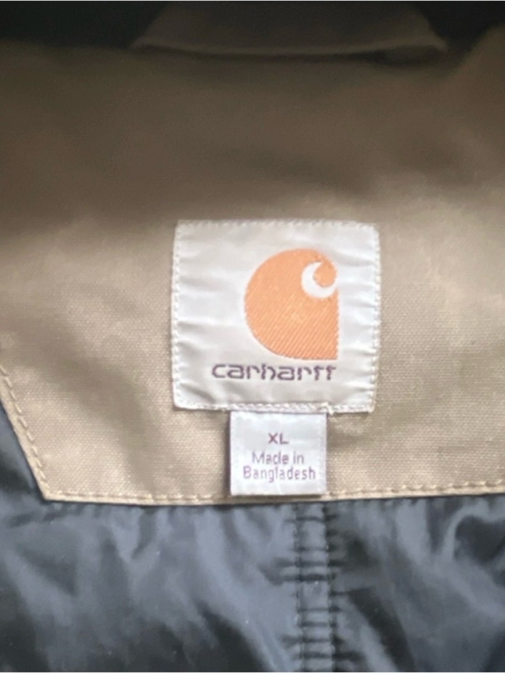 Carhartt Brown Hooded Heavyweight Work Bomber Jacket Men’s XL Log Creek TimberCo - Picture 5 of 13